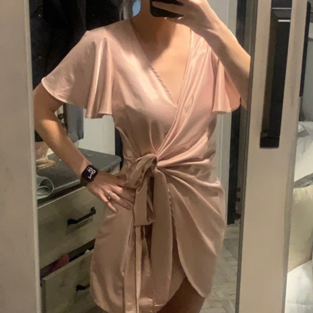 Blush Vici Collection Frame of Mind satin dress